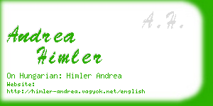 andrea himler business card